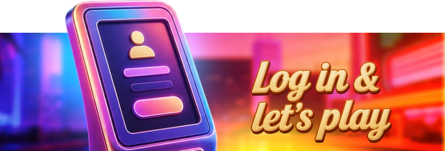Log in to Lucky Hills Casino for the first time